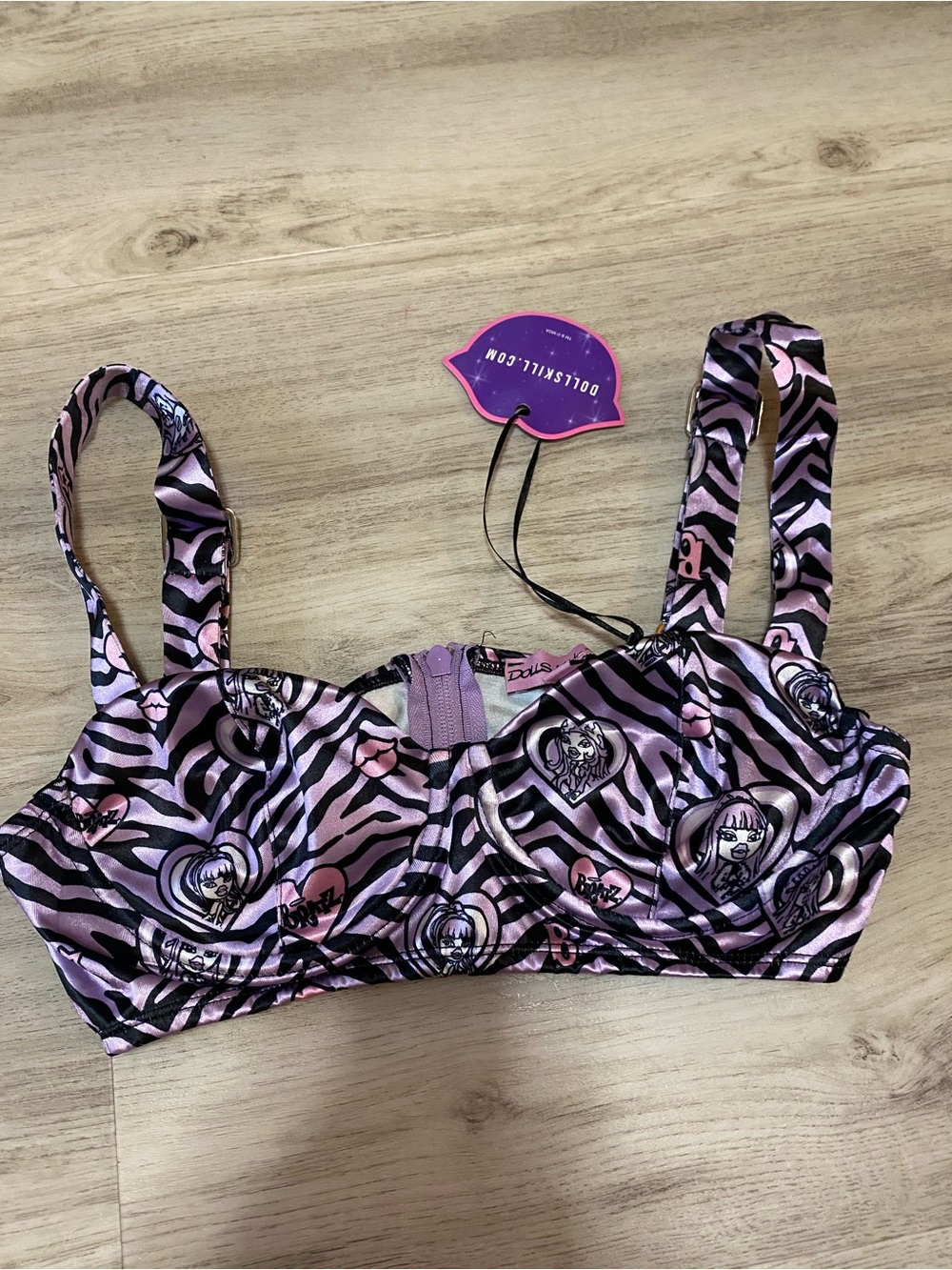 Dolls Kill x Bratz Wild at Heart Bustier Top- NWT - Picture 5 of 14
